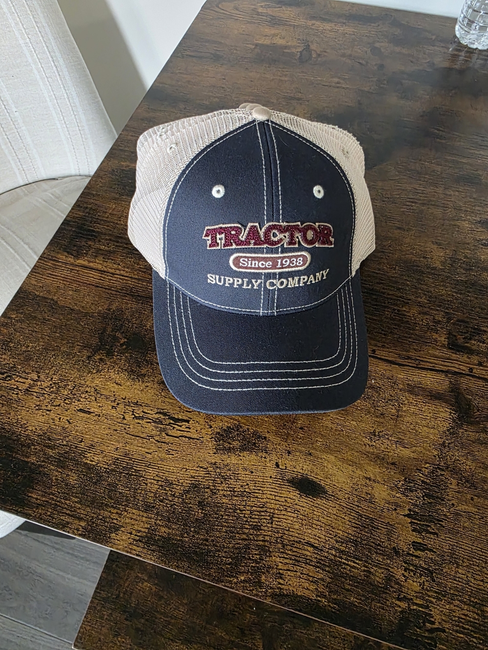 Tractor Supply Company Navy and Tan Mesh Back Cap